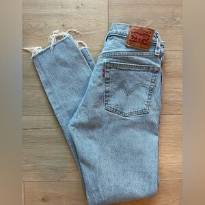 Levi 501 Jeans, Light-wash, S Skinny W24 L28